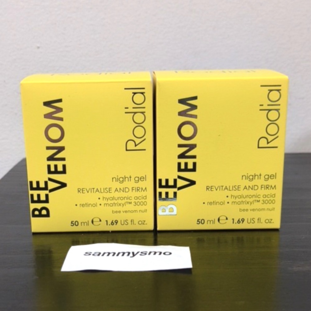 Rodial BEE VENOM Night Cream Revitalize And Firm 50 ml 1.69 oz NIB x2